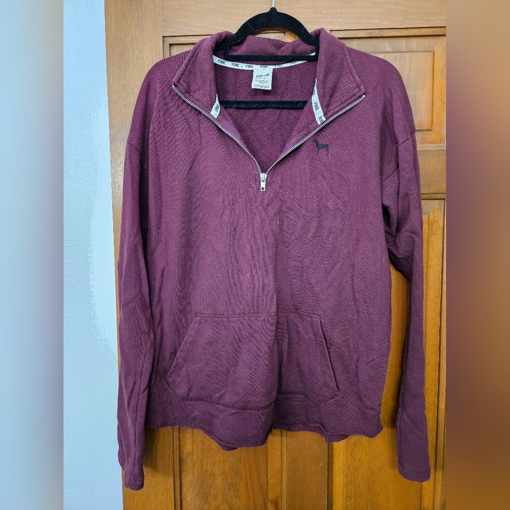 Victoria's Secret Pink Maroon Pullover